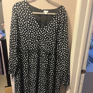 Black and White Polka Dot Dress